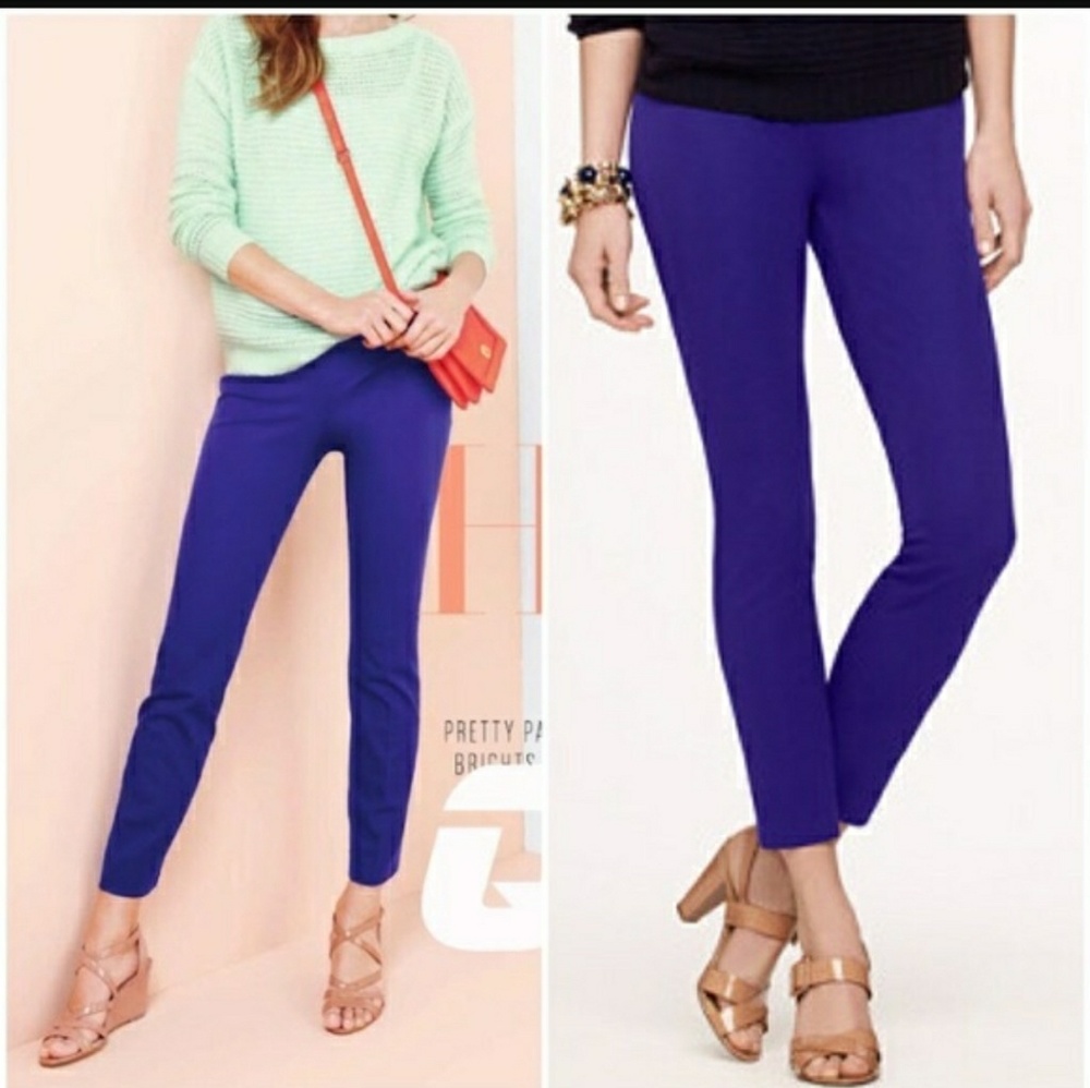 J Crew Cobalt Blue Minnie Pants